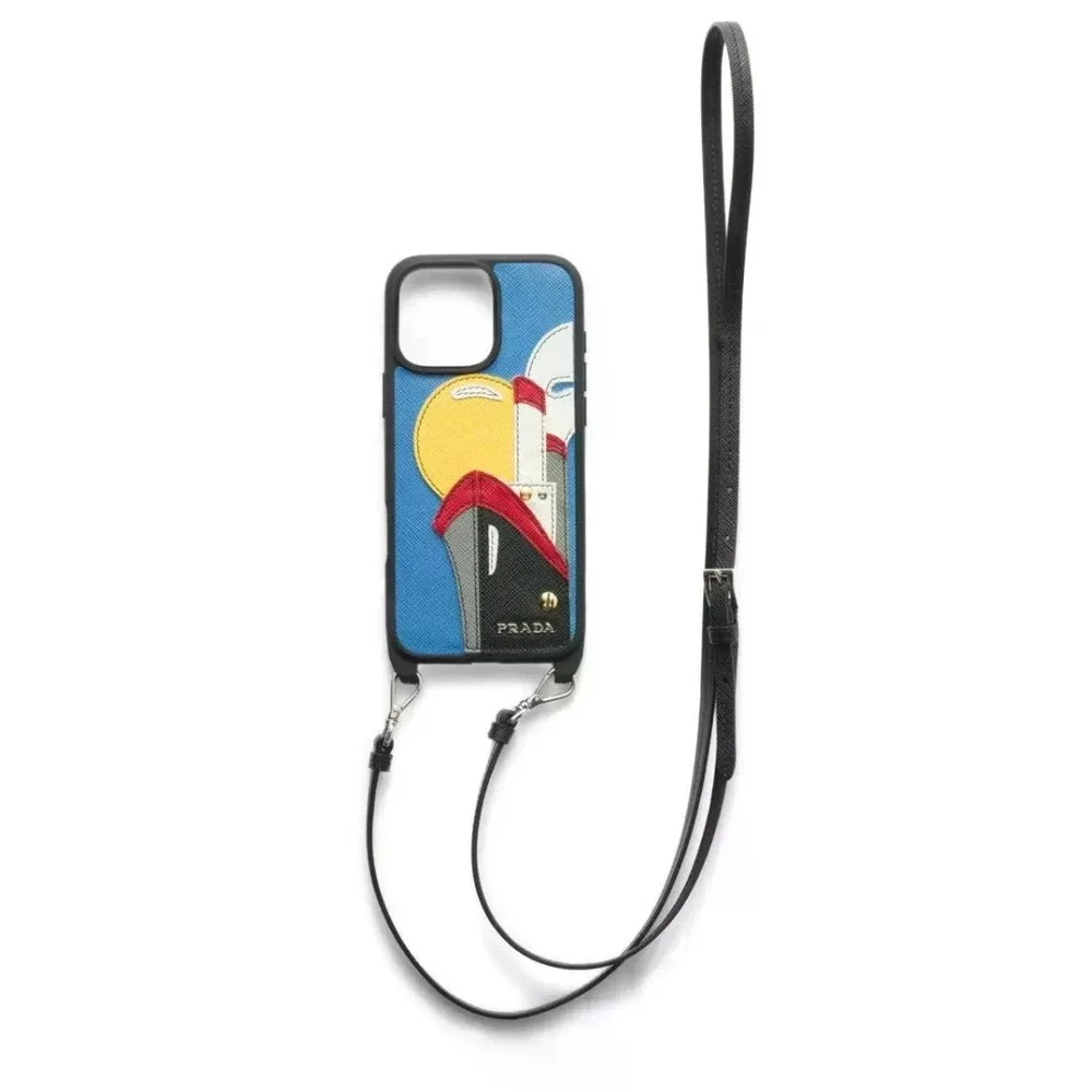Men's iPhone 16 Pro Max Steamboat Saffiano Leather Phone Case 1ZH211